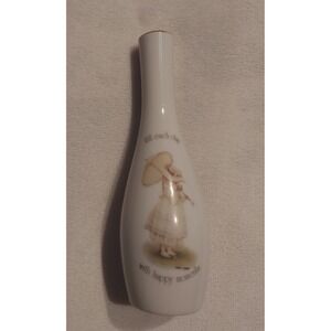 Holly Hobbie Vintage Genuine Porcelain Gold Rimmed Bud Vase